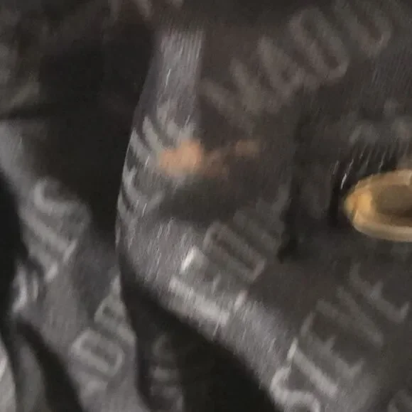 Steve Madden BCARRIE Crossbody Bag - Black Checkerboard Embossed Logo - Picture 11 of 12